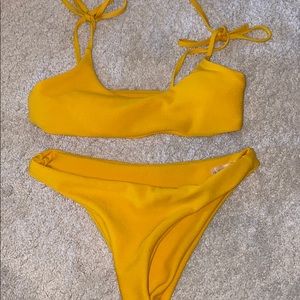 Zaful Mustard Bikini